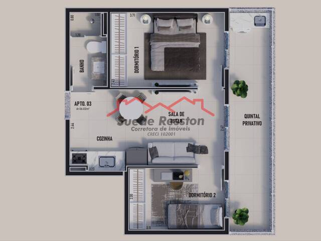 #1634 - Apartamento para Venda em São Paulo - SP