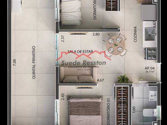 #1635 - Apartamento para Venda em São Paulo - SP